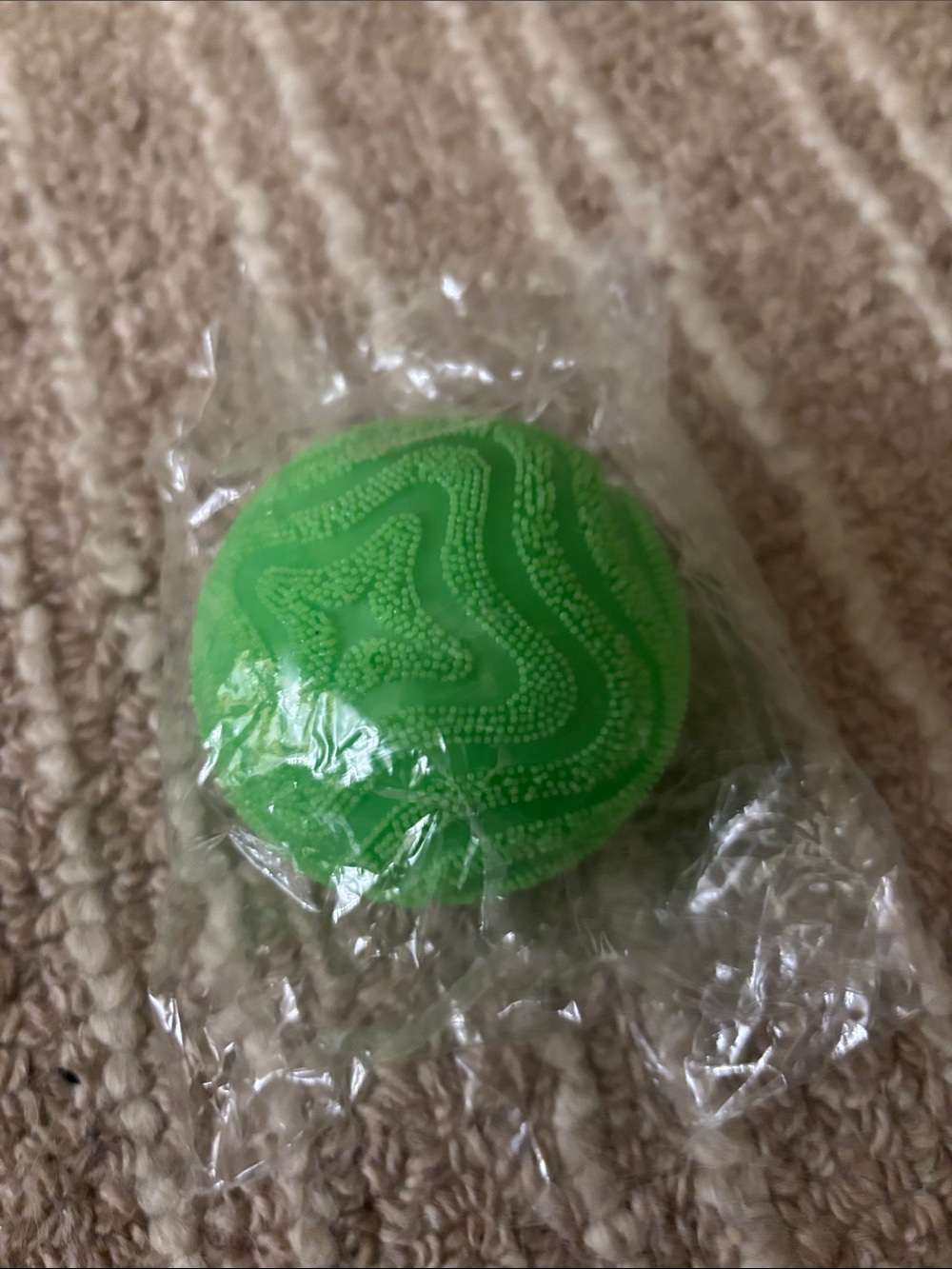 Bright Green Textured Enrichment Ball for Kids Habitat Accessories